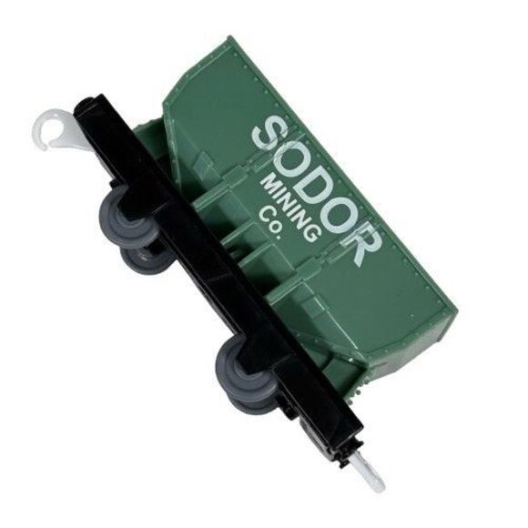 Thomas Train Trackmaster Sodor Mining Co Quarry Cargo Car Flip Top Gold Silver - Picture 12 of 12